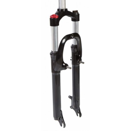 Вилка 27.5" ST 1-1/8" AM с лок. disc/v-br шток-260мм ход-100mm черный FSD LJ-536M