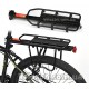 Багажник велосипедный консольный алюминиевый черный под дисковый тормоз с опорными штангами