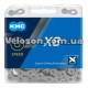 Цепь KMC x8 с замком цепи 116 звеньев Silver/Gray