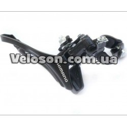 Передний переключатель FD-TZ30  Диа: 28,6 mm, Верхняя тяга, ЧЕРНЫЙ, для шатуна 42 Зуба