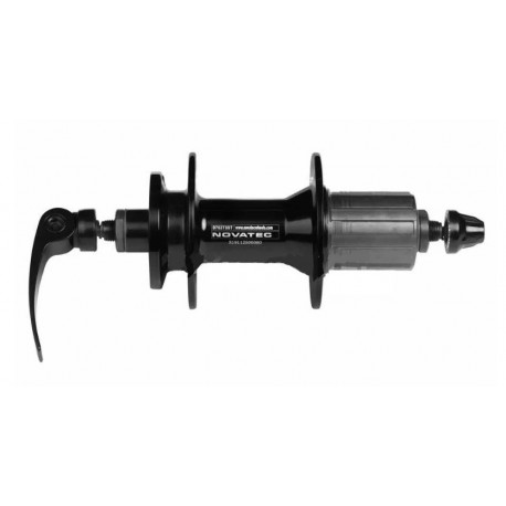 Втулка задняя NOVATEC D762TSBT на 36H черная с эксцентриком на пром. подшипниках под диск под кассету 8-9-10-11