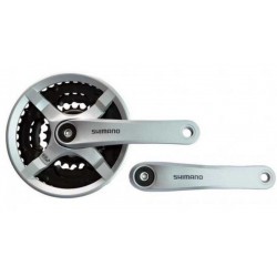 Шатуны SQ Shimano  FC-TY501 42/34/24T 9-ск. под квадрат серебр