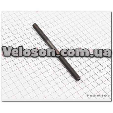 Ось задняя под эксцентрик сталь на MTB М10х145 мм, черная 