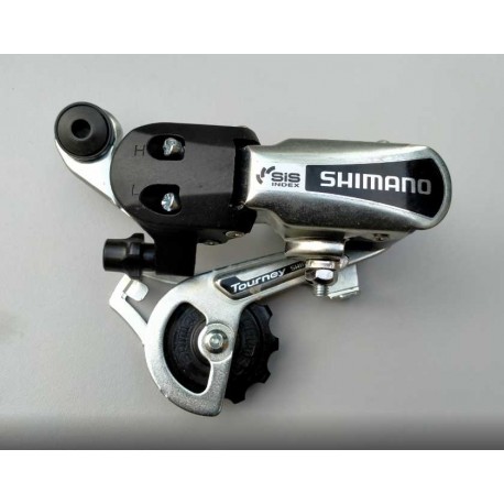 Переключатель задний Shimano Tourney RD-TY21 серебристый под болт