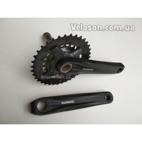 Шатуны Shimano FC-M210 ACERA 22/36Т лапа 170 мм. интегрированная ось звезды черные + каретка shimano BB-MT500