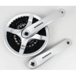 Шатуны SQ Shimano  FC-TY501 42/34/24T 9-ск. под квадрат серебр