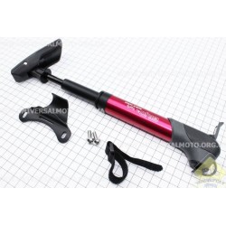 Насос GIYO GP 97A алюминиевый телескопический с Т-ручкой красный