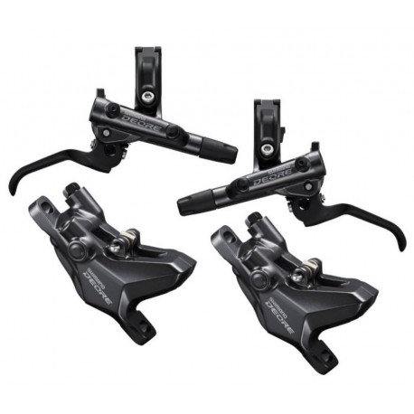 Тормоза диск. гидравл. SHIMANO DEORE BR-M6100 пер.850/зад.1450мм комплект без роторов