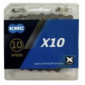 Ланцюг KMC X10 ланцюг Gray 114 з замком в боксі