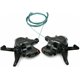 манетки Shimano SL-M315-3/8, 24 speed, шифтери тригерного типу (RapidFire), 3 х 8 швидк., Ліва+Права фіксовані,