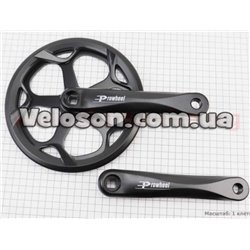 Prowheel шатун PRO-846 Single , зірка- вузька 3/32" х 46Т MTB ланцюг, під квадрат (118-122,5 мм), довж- 170мм, із захистом