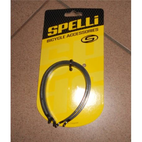 Кліпса на ногу Spelli SСС-1202\NH01P Чорна, зі сітловідбивною стрічкою, комплект 2 шт.