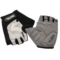 SPL рукавички SBG-1457 WH/BK "M", чорно-сірі з Білим,  (пальці відкриті) , розмір "M", з гелевими антишок вставками