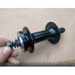 Втулка на FAT BIKE передняя алюминиевая на промподшипнике ( Disc-Brake 6 болтов) Black 36H A212F