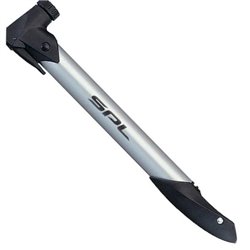 Міні-насос SPELLI, Алюминий, Складна ручка, Макс. тиск: 8,5 атм., Клапан: Schrader\Presta(AV\FV)