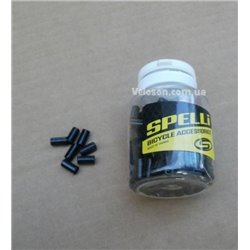 Ковпачок Spelli SFE-A010 чорний на гальмівну оболонку (боулден) cталевий 5 мм. 200 шт.
