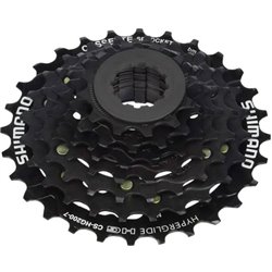 Shimano касета ACSHG2007228 , 7-ми швидкісна, Чорна, 12-28T, із локрінгом
