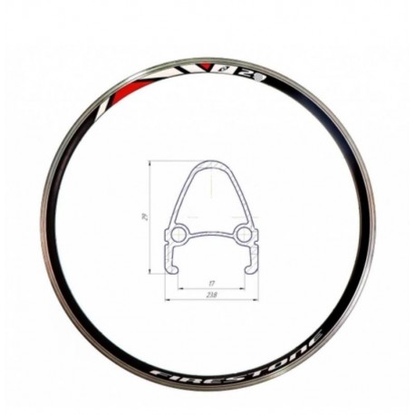 Обод 26" Al 36H 14G двуст. СNC ED HLQC-04 под V-br