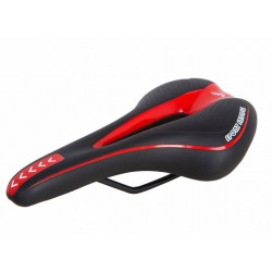 Седло MTB " 270*140 черно-красный с отверстием YF-1018
