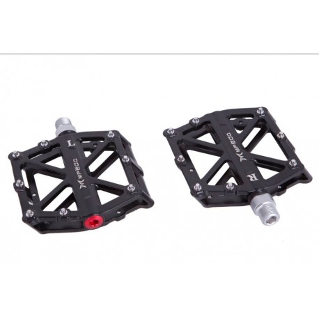 Педаль Al шир.платформа. Сменные шипы пром. подшипн. черный Mpeda AL-10