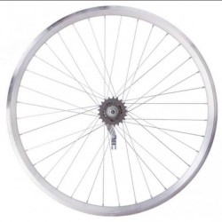 Колесо задн. VLT 24" AL 36H двуст. черн. Втулка  черв. SHUNFENG SF-CT01 на гайках