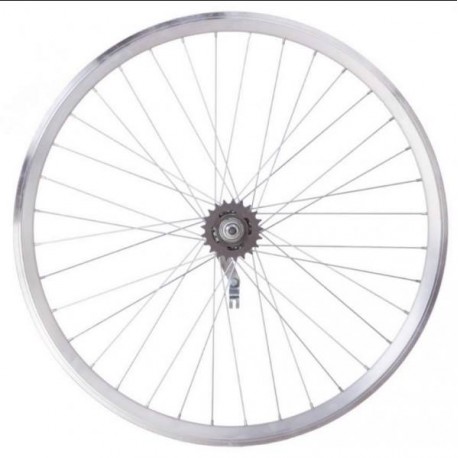 Колесо задн. VLT 24" AL 36H двуст. черн. Втулка  черв. SHUNFENG SF-CT01 на гайках