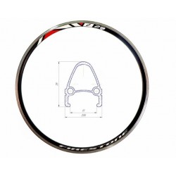 Обод 28" Al 36H 14G двуст. СNC ED HLQC-04 под V-br