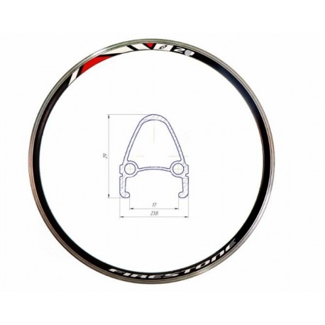 Обод 28" Al 36H 14G двуст. СNC ED HLQC-04 под V-br