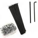 Спица 262 мм стальная черная 100 шт. с ниппелями в комплекте