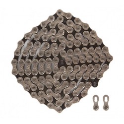 Цепь 10ск. 116зв. silver/black КМС X10 с замком