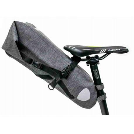 Велосумка "байкпакинг" под седло 62x14x14cm серый водоотталк. BRAVVOS A2-402