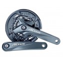 Шатуни SQ Shimano FC-M2000 ALTUS 22/30/40Т 9-ск 165мм під квадрат сірі