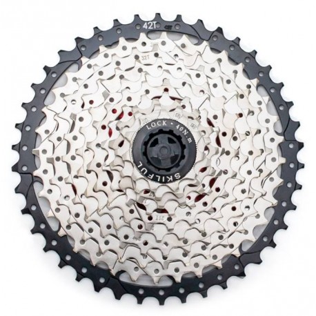 Кассета SkilFul CS-G550 10-к 11-42T c ал. пауком, никелированная