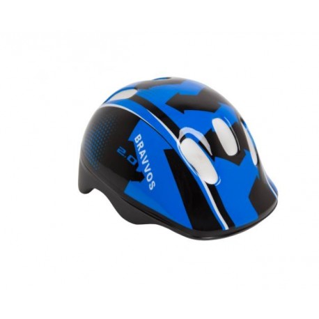 Шлем велосипедный HEL102 черно-синий детский