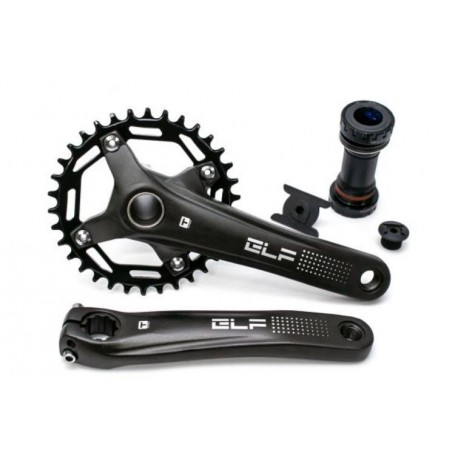 Шатун AL L175мм 34T T-Self A26Z-SS300 в комплекте с кареткой, с интегр.осью