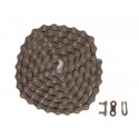 Цепь 1ск. 110зв. brown/brown КМС S1 с замком