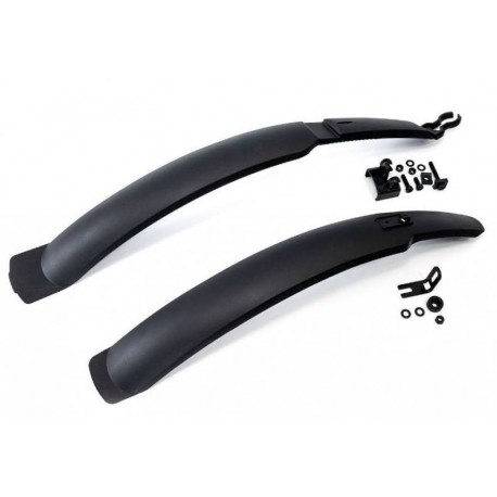 Крыло 24-28" пластик. (крепл. на перемычку) черн. BRAVVOS FL-611 быстросъемные