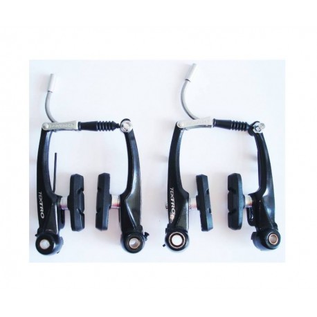 TEKTRO Алюмин., Черный , колодка 55мм, вес шт.: 165 грамм, комлект Зад+пер. (см. каталог)