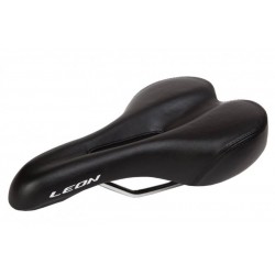 Седло с отверстием " 270*146 черный K.San YBT-6556 c logo LEON