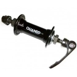 Втулка передняя QUANDO  KT-A15F МТВ алюминиевая 14Gx36H крепл. эксцентрик черная