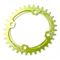 Зірка-неспадайка до шатуна NW AL 34T овал BCD 104 зелений SNAIL