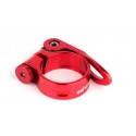 Хомут п/сід 34,9 червоний анодований з ексцентром. GUB