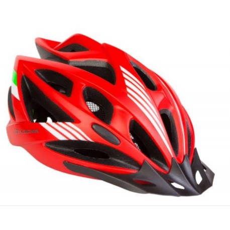 Шлем велосипедный с козырьком СIGNA WT-036 красный М (56-58см)