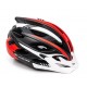Велосипедний шолом з біл. козирком СIGNA WT-016 чорно-біло-червоний L (58-61см)