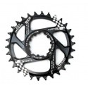 Зірка-неспадайка до шатуна NW AL 34T GXP (SRAM) offset 6mm чорн. SNAIL