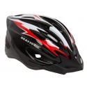 Шолом велосипедний HEL127 чорно-біло-червоний L