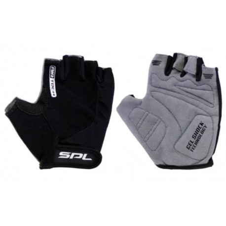 Перчатки без пальцев M-черные, с гелевыми вставками под ладонь SBG-1457 SPELLI