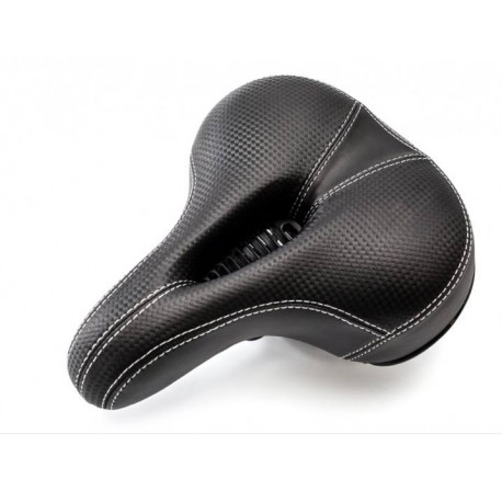 Седло комфортное с пружинами 210*200 черн. YF-1039 с отверстием