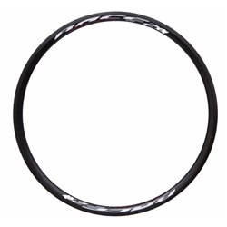 Обід 26" без CNC HLQC-04 36H 12G, чорний с наліпкою під диск.тормоз