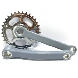 Шатуны стальные на 1 звезду модель 3125 зубьев 32T серый цвет